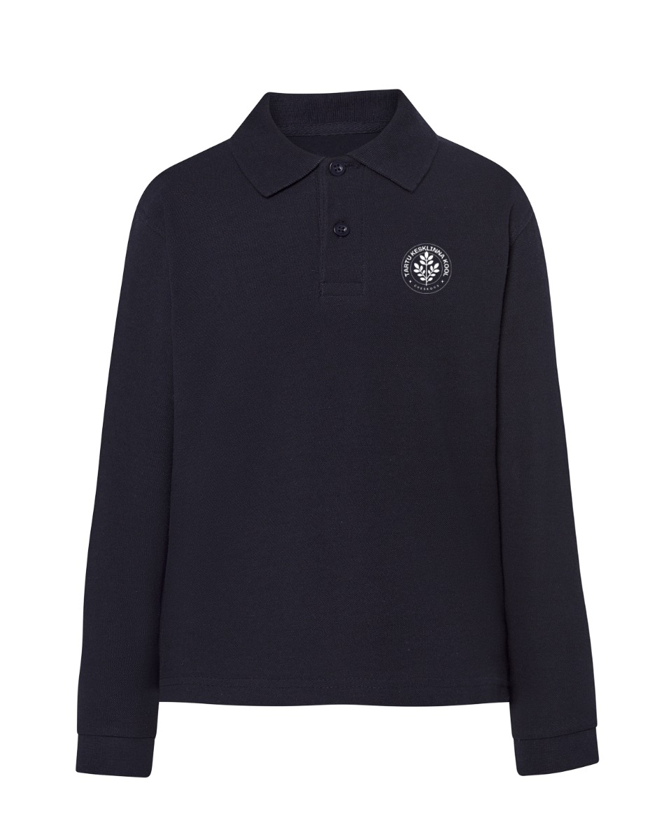 Laste pikkade varrukatega polosärk, tumesinine