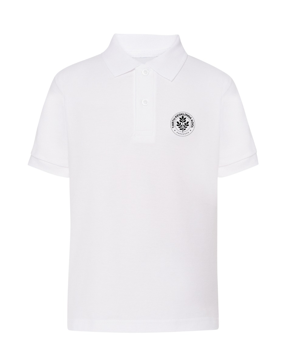 Laste polosärk, valge